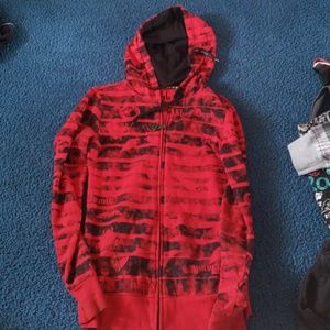 Black and Red Abbey Dawn Sweatshirt